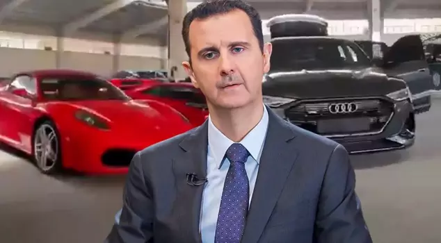 Assad foge da Síria e deixa para trás a sua frota privada de carros de luxo, incluindo Mercedes, Porsches, Ferraris e SUVs blindados